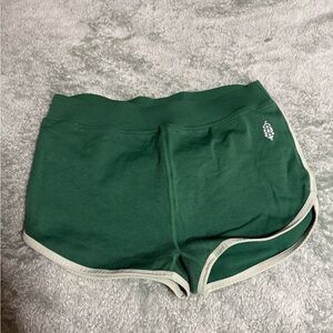 Free people people movement green micro shorts
